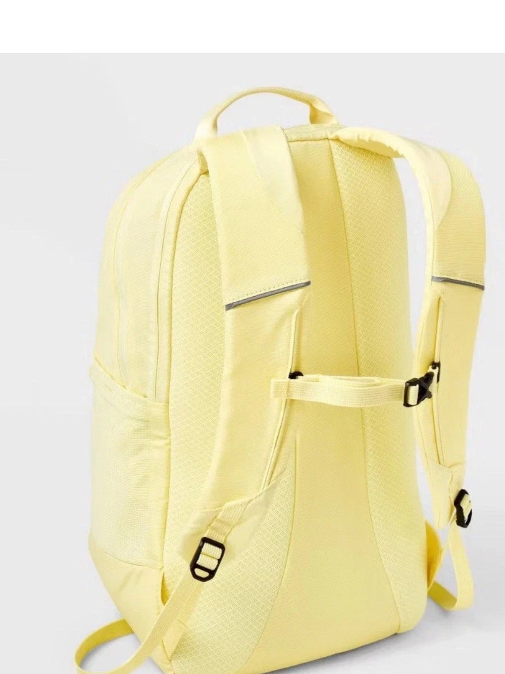 On Motion 17.5 In Buttercream Yellow Water-resistant Backpack Book Bag NWT - Picture 2 of 3